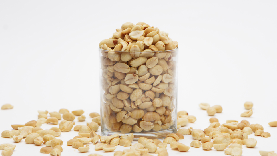 Peanuts in a glass